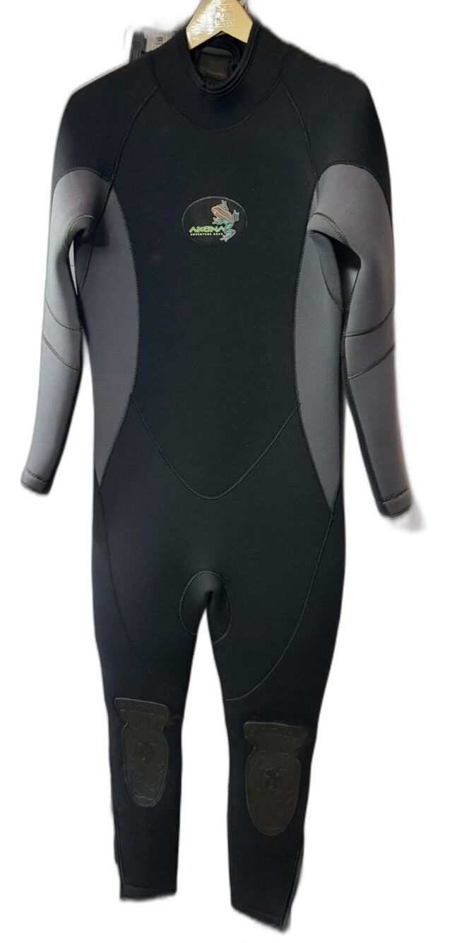 Akona 7mm Titanium Wetsuit Full Body Scuba Dive Cold Water Mens M/L USA NWT Flaw